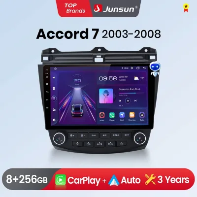 Autoradio 2 DIN écran IPS 10 pouces, Accord 7