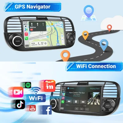 Autoradio double DIN tactile 18 cm GPS – image 2