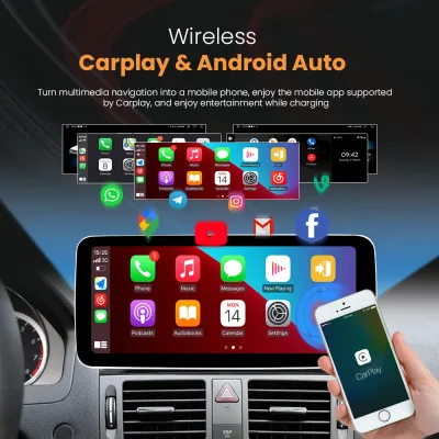 Autoradio tactile 26 cm sans fil pour voiture – image 3
