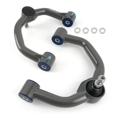 Bras de suspension supérieurs avant en acier gris