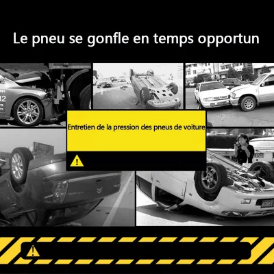 Compresseur d'air portable numérique 12 V pour voiture – image 3