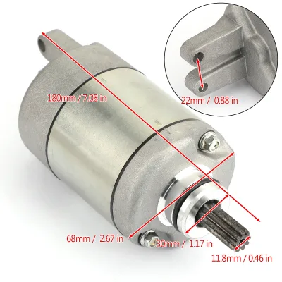 Démarreur de moto neuf à 9 dents – image 3