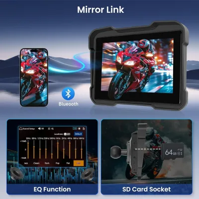 Écran de navigation moto 5 pouces Carplay – image 3