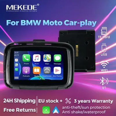 Écran tactile moto 5 pouces CarPlay Android Auto
