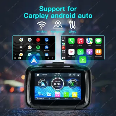 Écran tactile moto 5 pouces CarPlay Android Auto – image 3