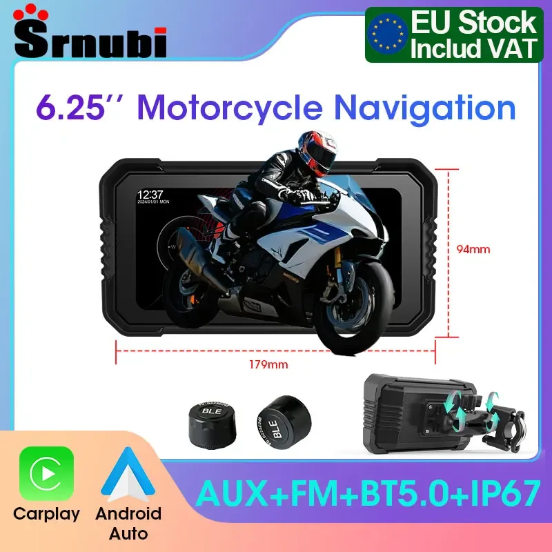 GPS moto sans fil écran 6,25 pouces étanche