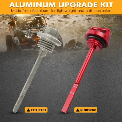 Jauge à huile en alliage d'aluminium pour UTV – image 2