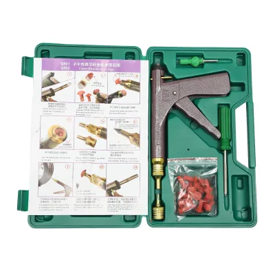 Kit pistolet de réparation de pneu tubeless en fer – image 2