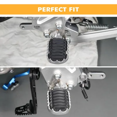 Kit repose-pieds abaissés en acier inoxydable – image 3