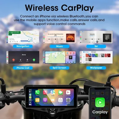 Moniteur de moto tactile sans fil avec caméra – image 3