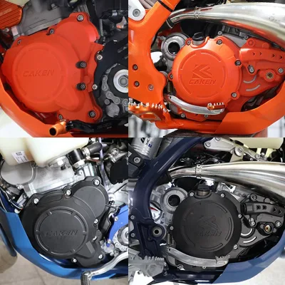 Protections d'embrayage et d'allumage moto orange – image 2