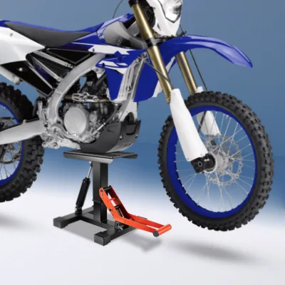 Support de levage hydraulique pour moto, acier noir – image 2